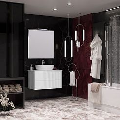 Opadiris Мебель для ванной Рубинно 90 One подвесная белая – фотография-2